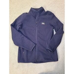 Women's Vintage LL Bean Navy Full Zip Jacket size M